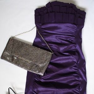 XSCAPE Purple Mini Dress Size: 6 NEW